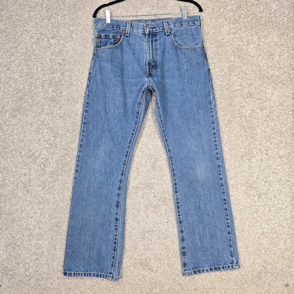 Levi's 517 Bootcut Jeans Mens 32x30 Medium Wash 100% cotton Denim blue